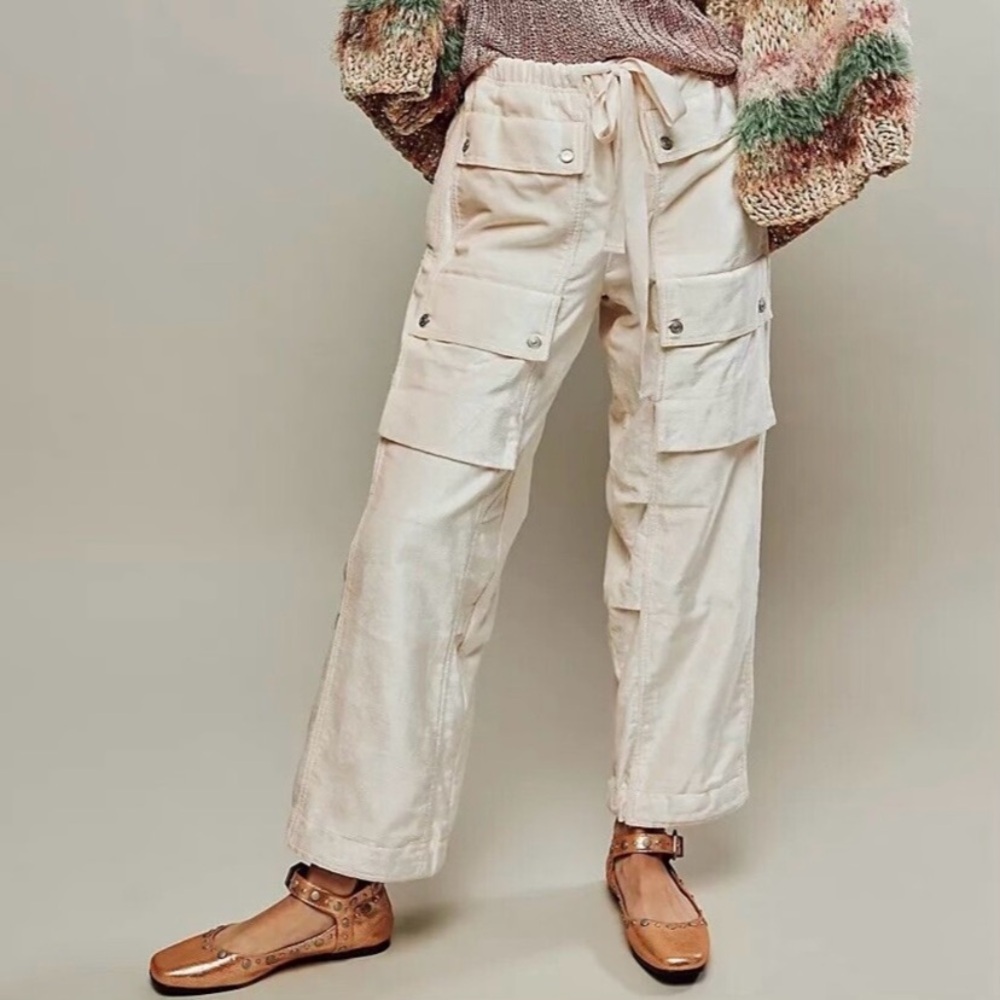 NWT Free People Skip A Beat Utility Pants